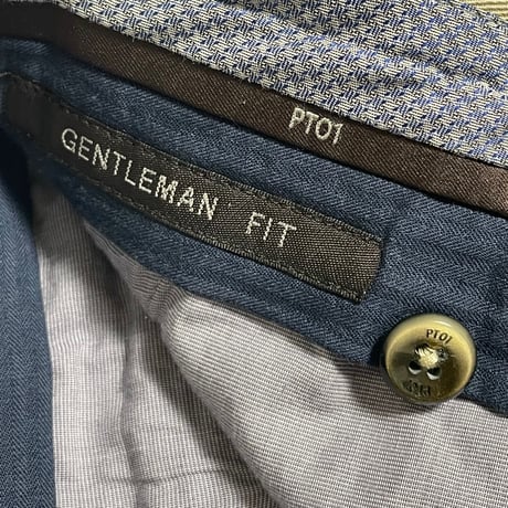 MADE IN ROMANIA製 PT01 GENTLEMAN FIT コットンストレッチスラックス ベージュ 48サイズ