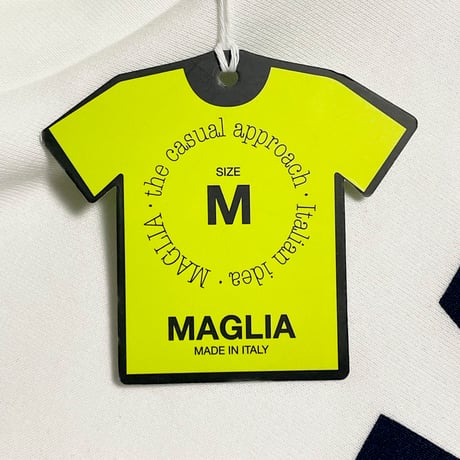 ★新品★ MADE IN ITALY製 MAGLIA 2025年AWモデル S-2814N 「MAGLIA」 プリント入り 裏起毛 スムースプルオーバーパーカー オフホワイト M～XLサイズ