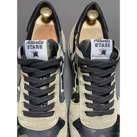 箱付き MADE IN ITALY製 Atlantic Stars SIRIUSモデルスニーカー 迷彩 46/28.5~29cmサイズ