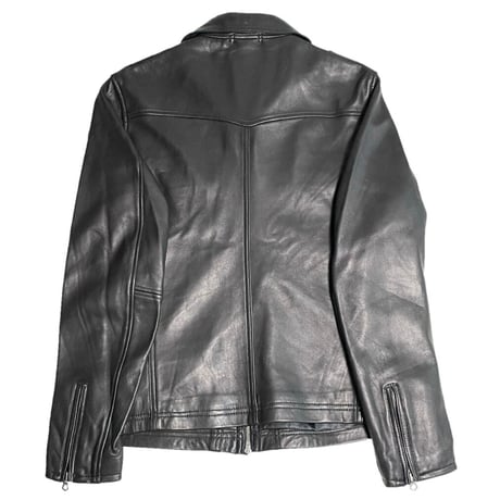 ☆タグ付き新古品☆ AVIREX VARSITY ラムレザージャケット ブラック Lサイズ