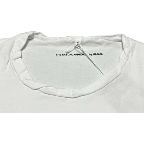 ★新品★ MADE IN ITALY製 MAGLIA「ZOO」ロゴプリント クルーネックTシャツ ホワイト ユニセックス