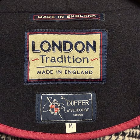 MADE IN ENGLAND製 The DUFFER of ST.GEORGE × LONDON Tradition ショートダッフルコート ネイビー Mサイズ