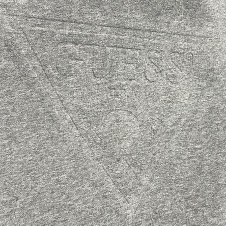 GUESS ロゴ入り長袖スウェットトレーナー グレー Mサイズ