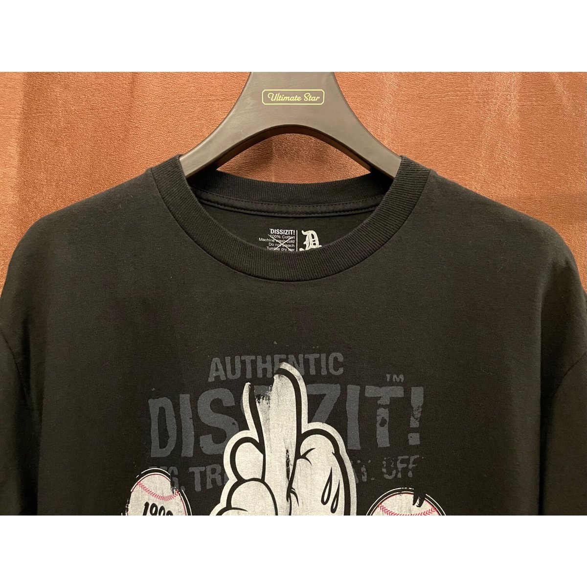 DISSIZIT　Tシャツ　Lサイズ MADE IN USA製 DISSIZIT! プリントTシャツ ブラック Mサイズ