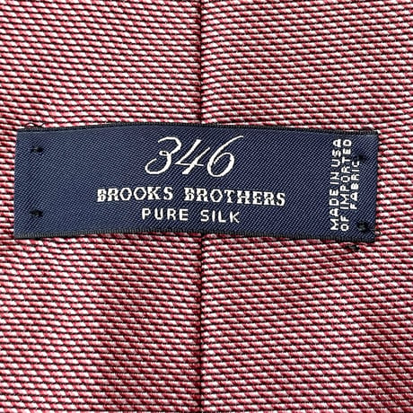 MADE IN USA製 BROOKS BROTHERS 346 ソリッドシルクネクタイ レッド