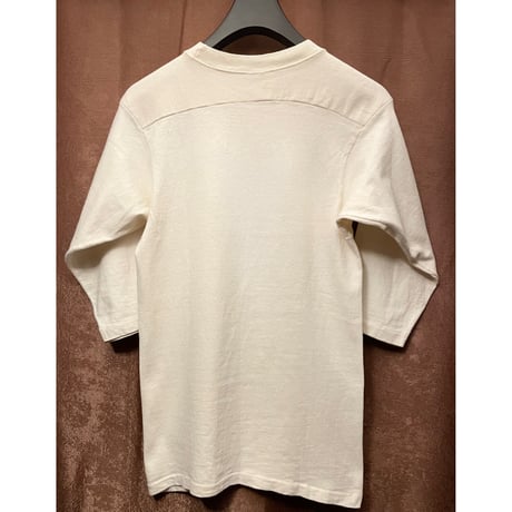 レア品 MADE IN USA製 70s～80s PEANUTS SNOOPY × ARTEX PURDUE UNIVERSITY 七分袖プリントTシャツ アイボリー Sサイズ