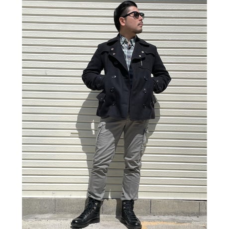 MADE IN USA製 MONITALY ウールPコート ブラック 36サイズ