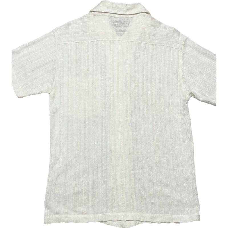 MADE IN ITALY製 Ermenegildo Zegna 半袖リネンコットンシャツ 生