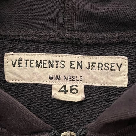 MADE IN PORTUGAL製 WIM NEELS VETEMENTS EN JERSEY フルジップパーカー ネイビー 46サイズ