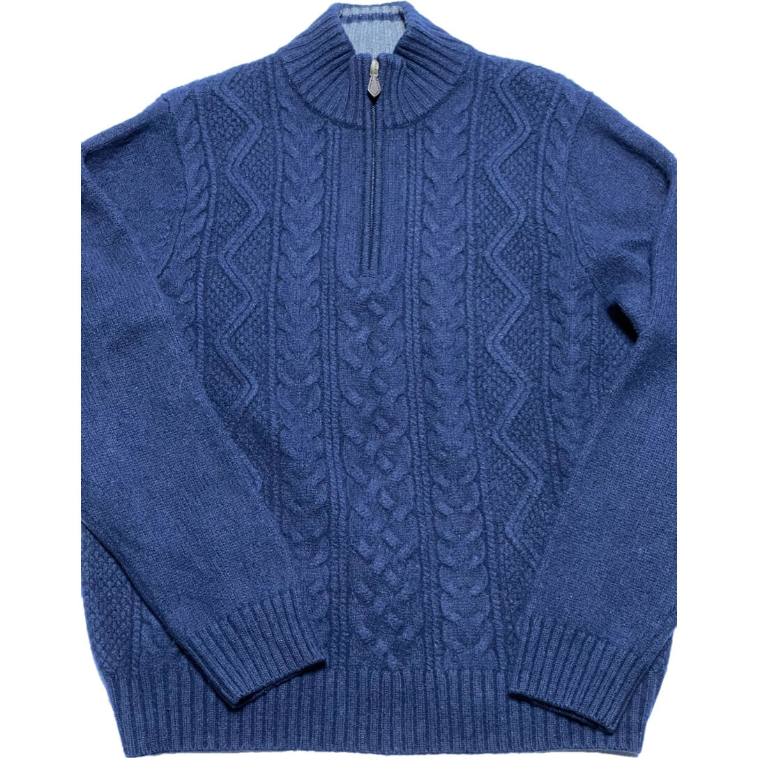 346 BROOKS BROTHERS ドライバーズニット　ネイビー　ラムウール 346 BROOKS BROTHERS ドライバーズニット ネイビー ラムウール