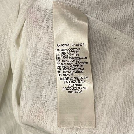DIESEL VネックTシャツ アイボリー XSサイズ