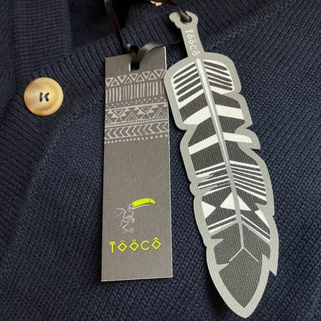 ★新品★ 2024年AWモデル TOOCO オリジナル柄コットンカーディガン PASADI NAVY S～XLサイズ