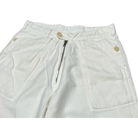 【ベイクルーズ取り扱い】ISABEL MARANT ÉTOILE コットンリネンパンツ アイボリー 1サイズ
