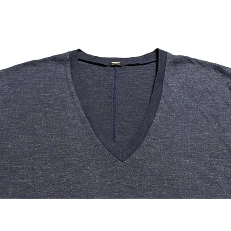 MADE IN USA製 MONROW CLASSIC トライブレンドVネックTシャツ ネイビー Sサイズ