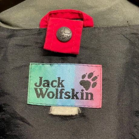 MADE IN POLAND製 90s Jack Wolfskin ナイロンマウンテンジャケット レッド Mサイズ