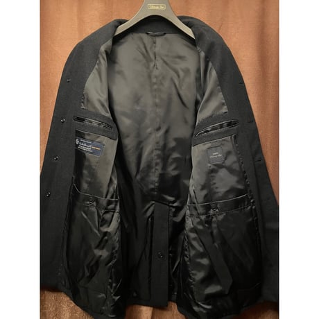 SHIPS Loro Piana Storm System生地 ウールチェスターコート ネイビー Sサイズ