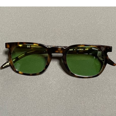 展示品渡し ★新品★ MADE IN ITALY製 SARAGHINA ARIA 481-GE2 HANDMADEサングラス べっ甲色 グリーンレンズ