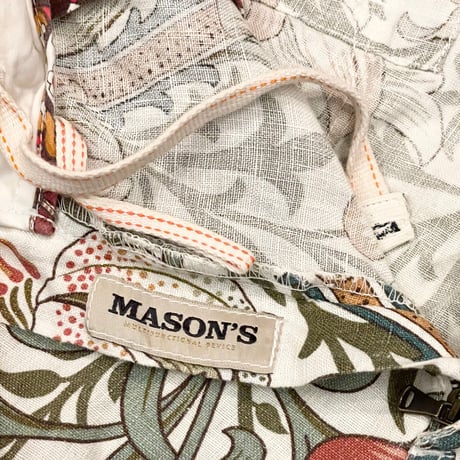 MADE IN BULGARIA製 MASON'S ボタニカル柄リネンハーフパンツ マルチカラー 48サイズ