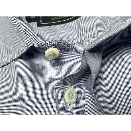 ▲訳あり商品▲ MADE IN ITALY製 DSQUARED2 比翼仕立てコットン長袖ドレスシャツ ブルー 48サイズ