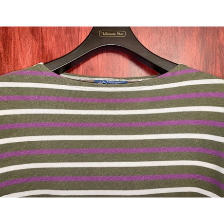 【UNITED ARROWS 取り扱い】 MADE IN FRANCE製 SAINT JAMES ボーダー柄 バスクシャツ マルチカラー SMサイズ