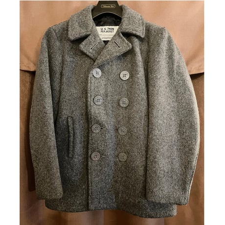 MADE IN USA製 SCHOTT 740N ウールPコート グレー 16サイズ