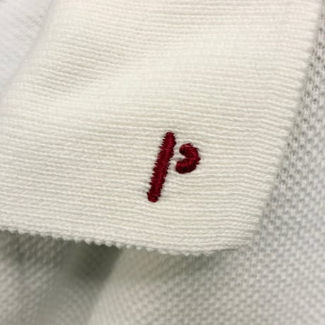 MADE IN JAPAN製 Papas 半袖鹿の子ポロシャツ ホワイト Mサイズ