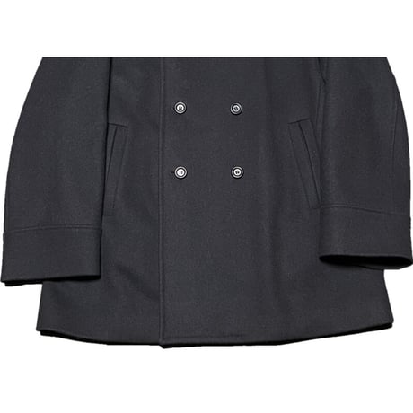 ▲訳あり商品▲ MADE IN ITALY製 PLUVEX ヴァージンウールPコート ネイビー 50サイズ
