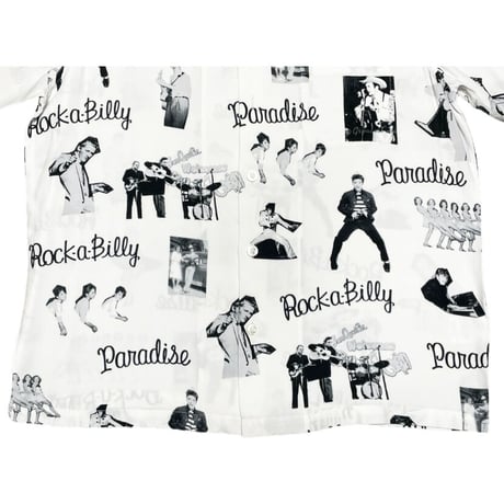 MADE IN JAPAN製 WACKO MARIA 19SSモデル ROCK A BILLY 半袖アロハシャツ ホワイト Sサイズ