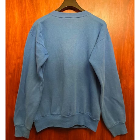MADE IN USA製 90s TNT by TRAU & LOEVNER DUKE BLUE DEVILS プリント入りスウェットトレーナー ブルー Mサイズ