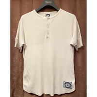 MADE IN JAPAN製 SWAGGER ヘンリーネックニットTシャツ アイボリー Lサイズ