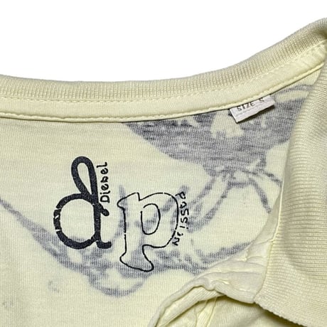 ▲訳あり商品▲ DIESEL 半袖ポロシャツ ベビーイエロー Sサイズ