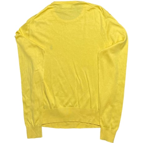 POLO RALPH LAUREN コットンカシミヤセーター イエロー Mサイズ