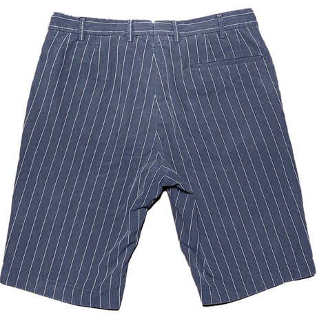 MADE IN ROMANIA製 TOMORROWLAND CUCITO DA G・T・A ストライプ柄ハーフパンツ ネイビー 48サイズ