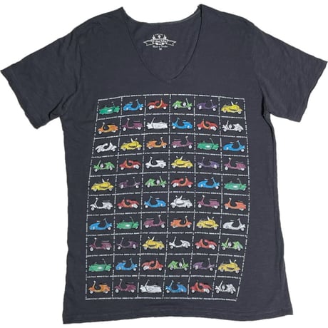 FIRENZE T-Shirt Gallery VネックTシャツ チャコールグレー Mサイズ