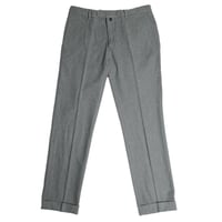 MADE IN ITALY製 M.I.D.A. コットンウールシルクスラックス グレー 46サイズ