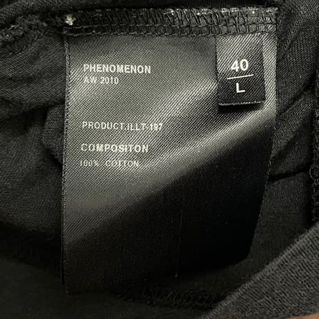 MADE IN JAPAN製 PHENOMENON 2010年AWモデル プリントTシャツ ブラック L/40サイズ