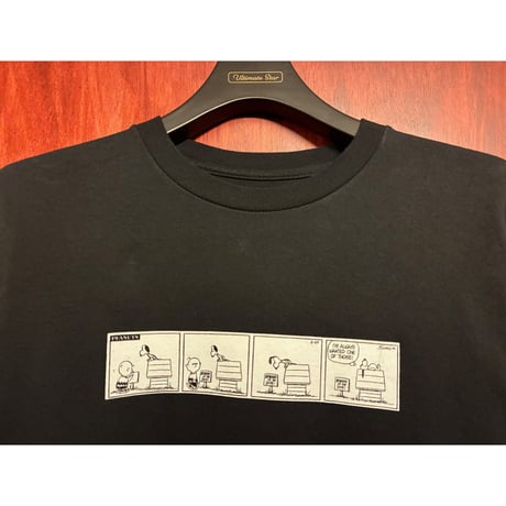MADE IN MEXICO製 HUF HARAJUKU × PEANUTS SNOOPY コラボレーションモデル 長袖プリントTシャツ ブラック Sサイズ