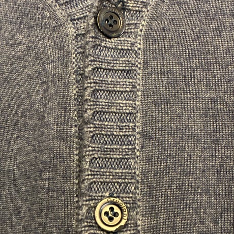 MADE IN ITALY製 Cruciani ウールカーディガン ネイビー 46サイズ
