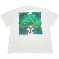★新品★ MADE IN PORTUGAL製 2021-22FW OFF-WHITE Tシャツ ARROW TREE S/S OVER TEE WHITE OMAA038F21JER0090184