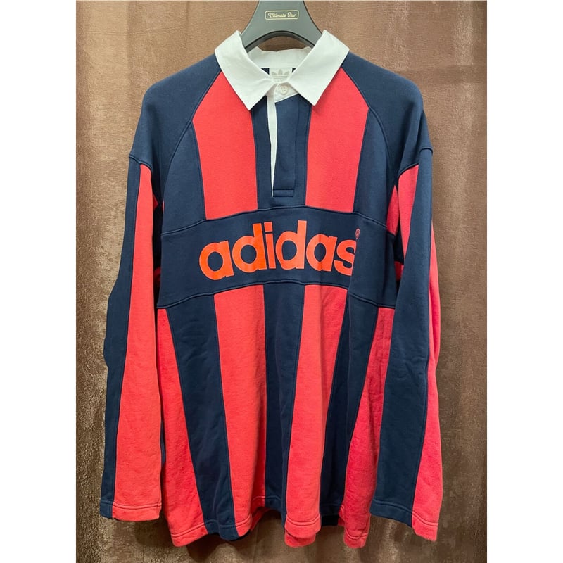 レア MADE IN JAPAN製 80~90s デサント製 adidas 長袖スウェットラガ