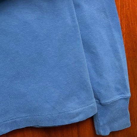 MADE IN Dominican Republic製 90s Ralph Lauren タートルネックコットンカットソー ブルー Mサイズ