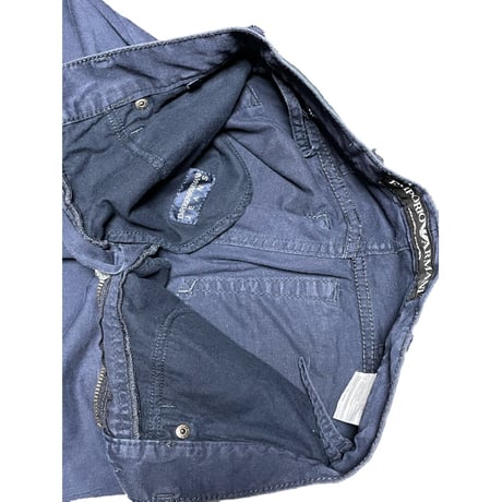 EMPORIO ARMANI executive program Basic Fit クロップドパンツ ネイビー W28サイズ