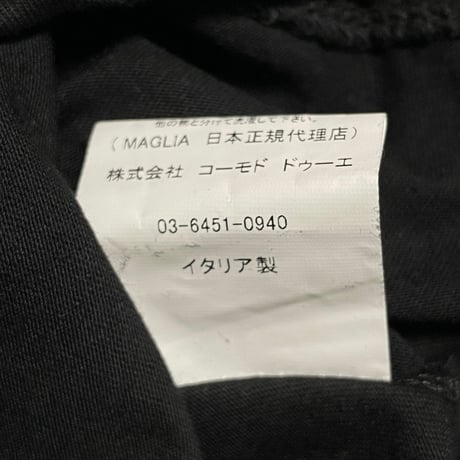 ★新品★ MADE IN ITALY製 MAGLIA 2025年AWモデル 「M by MAGLIA」 プリント クルーネックTシャツ ブラック M～XLサイズ