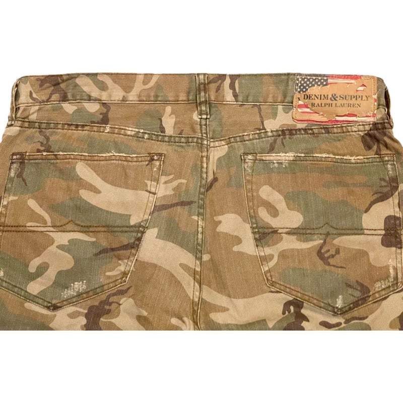 DENIM & SUPPLY RALPH LAUREN Slim Fit 迷彩柄ハーフパンツ 
