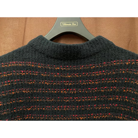 【TOMORROWLAND取り扱い】MADE IN ITALY製 roberto collina コットンハイネックニットセーター ブラック 46サイズ