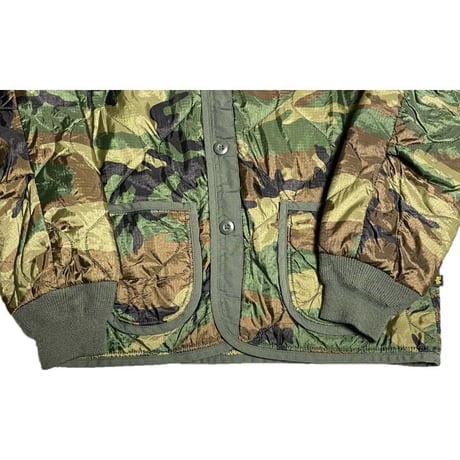ALPHA INDUSTRIES ナイロンキルティングカーディガン 迷彩 Mサイズ