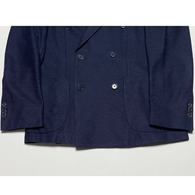 UNITED ARROWS ダブルテーラードジャケット 46サイズ ネイビー
