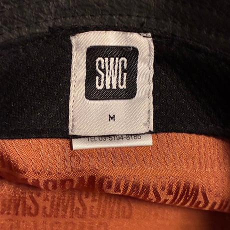 激レア MADE IN JAPAN製 SWAGGER COW LEATHER 牛革 本革レザーバケットハット ブラック Mサイズ