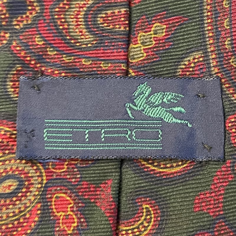 MADE IN USA製 VINTAGE ETRO ペイズリー柄シルクネクタイ MADE IN USA製 VINTAGE ETRO ペイズリー柄シルクネクタイ