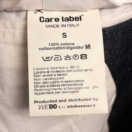 MADE IN ITALY製 Care label Premium Garment デニムダブルテーラードジャケット インディゴ Sサイズ